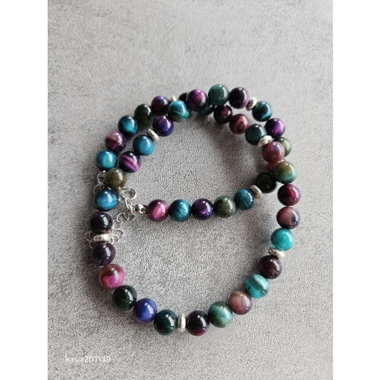 Naszyjnik z kamieni kociego oka